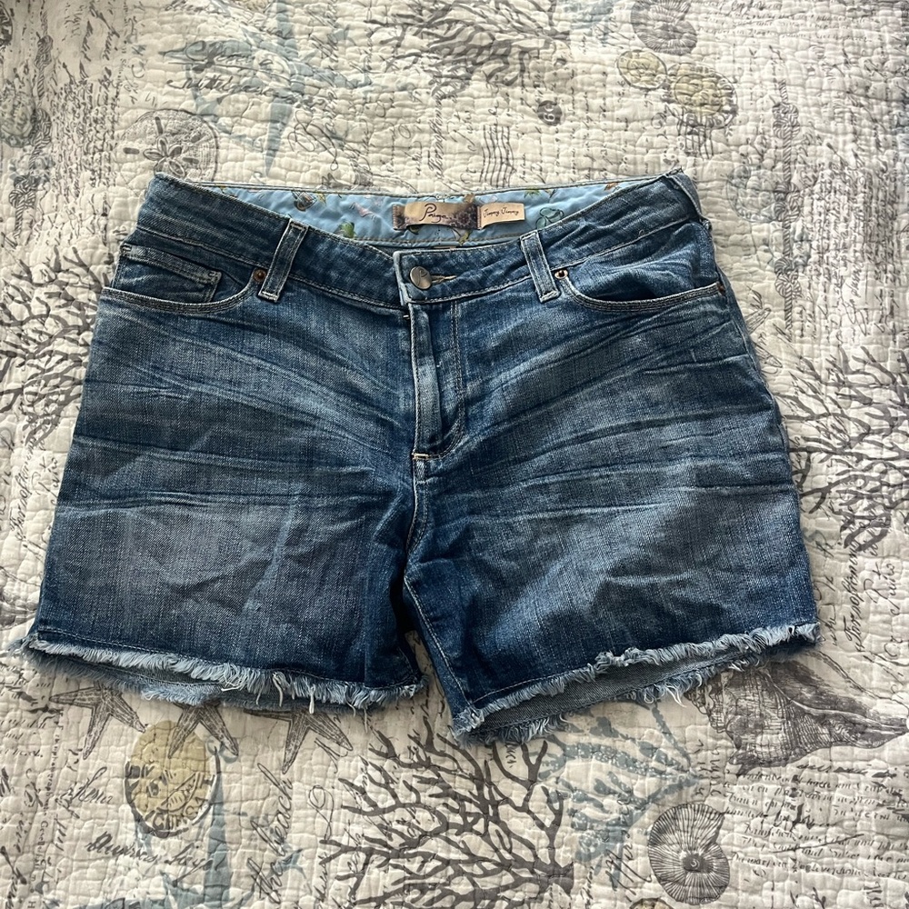 Paige Jean Shorts medium wash - Picture 1 of 4
